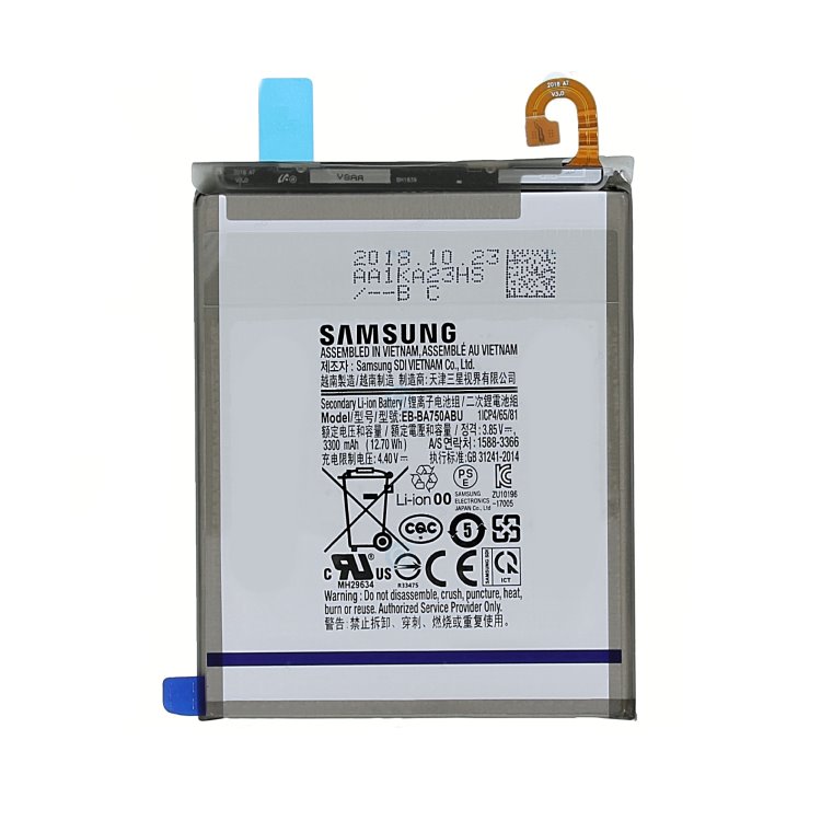 Eredeti akkumulátor Samsung Galaxy A7 2018 számára - A750F (3300 mAh) Eredeti akkumulátor Samsung Galaxy A7 2018 számára - A750F (3300 mAh)