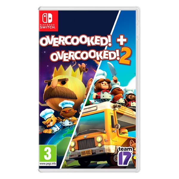 Overcooked! + Overcooked! 2 [NSW] - BAZÁR (használt áru)