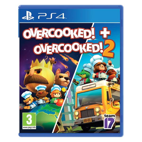 Overcooked! + Overcooked! 2 [PS4] - BAZÁR (használt áru)