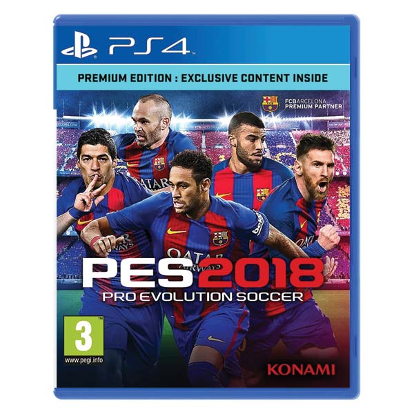 PES 2018: Pro Evolution Soccer [PS4] - BAZÁR (Használt termék)