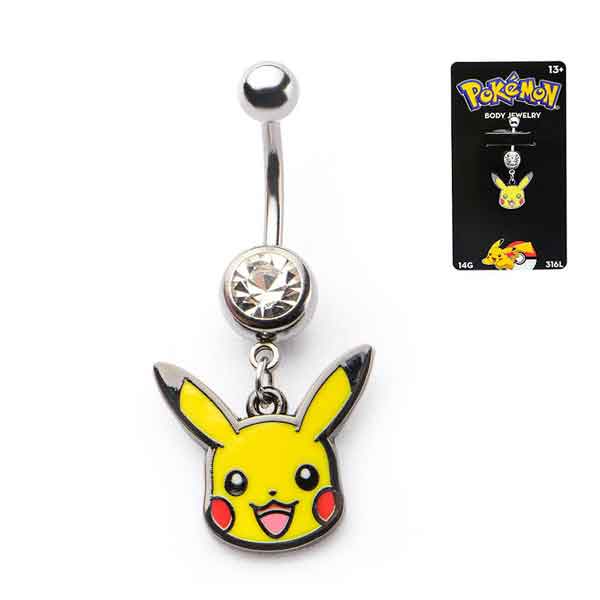Pokémon Pikachu Head Navel Ring
