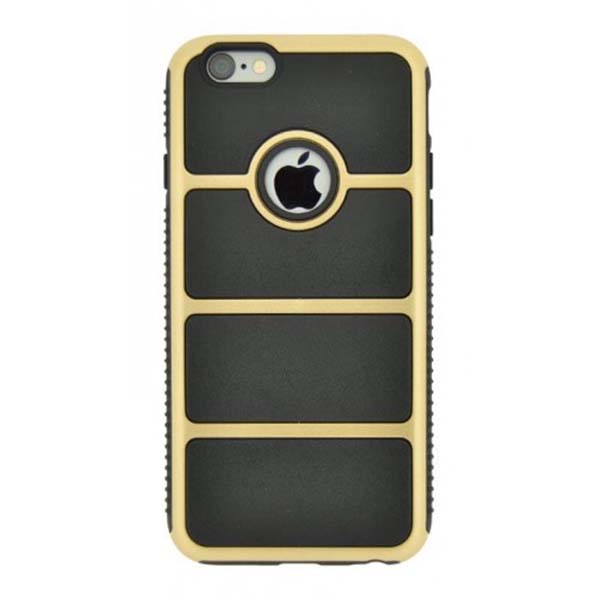 4-OK Cover Chrome Iron tok iPhone 6, black/gold