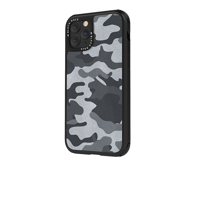 Tok Black Rock Robust Real Leather Camo for Apple iPhone 11, Black