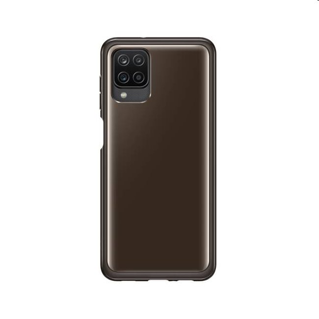 Clear Cover tok Samsung Galaxy A12 számára - A125F, Fekete (EF-QA125T)