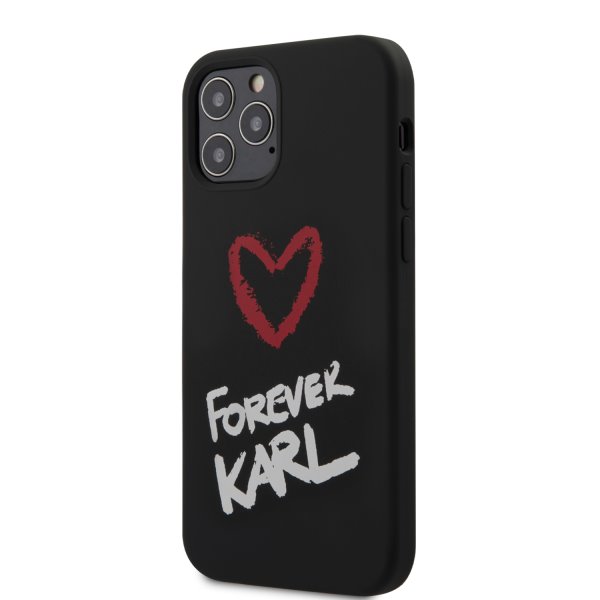 Tok Karl Lagerfeld  Forever szilikon for iPhone 12/12 Pro, black
