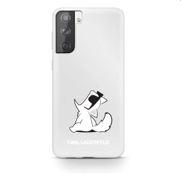 Tok Karl Lagerfeld PC/TPU Choupette Eats for Samsung Galaxy S21 Plus - G996B, átlátszó