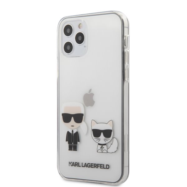 Tok Karl Lagerfeld PC/TPU Karl & Choupette for iPhone 12/12 Pro, transparent