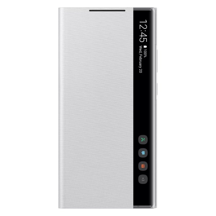 Tok Samsung Clear View Cover EF-ZN985CSE  Samsung Galaxy Note 20 Ultra 5G - N986B, White Silver