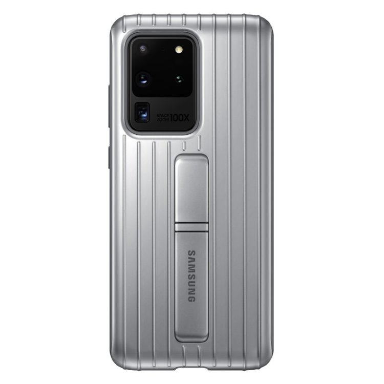 Tok Protective Standing Cover for Samsung Galaxy S20 Ultra, silver Tok Protective Standing Cover for Samsung Galaxy S20 Ultra, silver