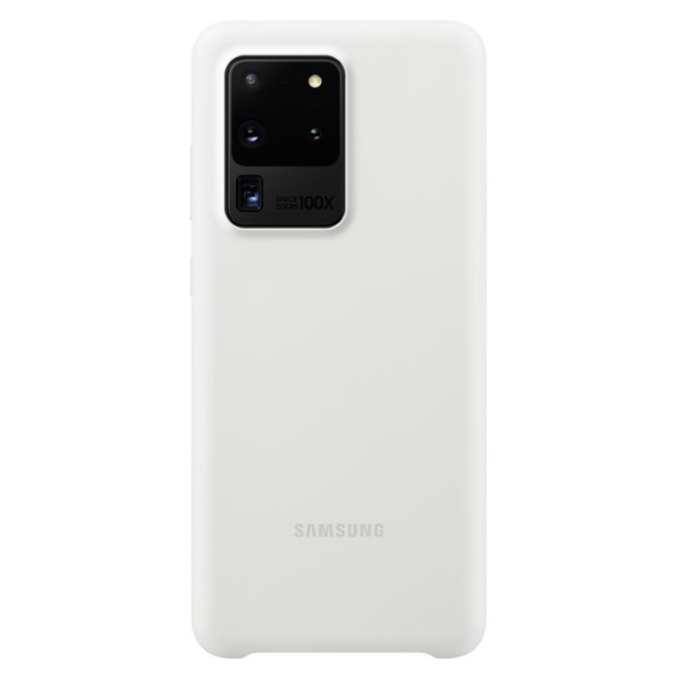 Tok Samsung Silicone Cover EF-PG988TWE Samsung Galaxy S20 Ultra - G988F, White
