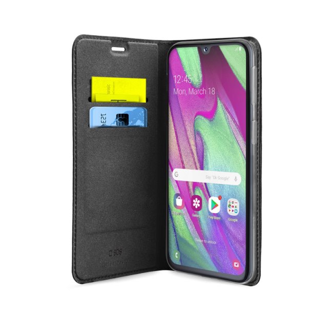 Tok SBS Book Wallet Lite for Samsung Galaxy A40 - A405F, fekete