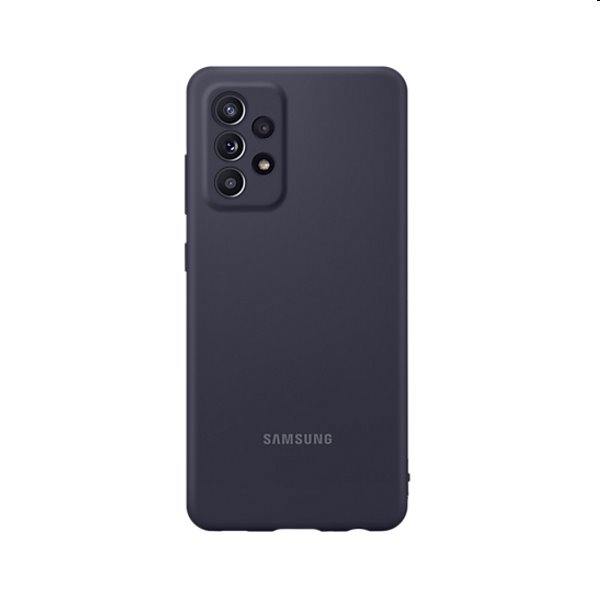 Silicone Cover tok Samsung Galaxy A52/A52s számára, Fekete (EF-PA525TB)