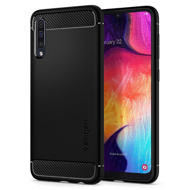 Tok Spigen Rugged Armor Samsung Galaxy A50/A30s, fekete