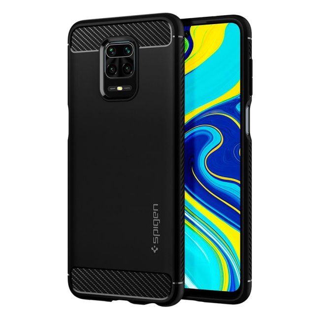 Tok Spigen Rugged Armor Xiaomi Redmi Note 9S, fekete