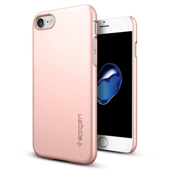 Tok Spigen Thin Fit  Apple iPhone 7 és iPhone 8, Rose Gold