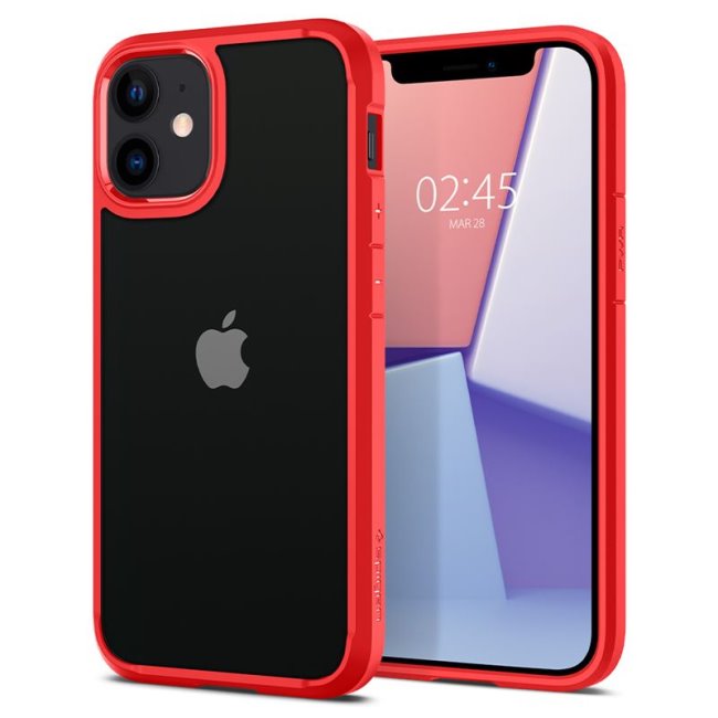 Tok Spigen Ultra Hybrid Apple iPhone 12 Mini, piros Tok Spigen Ultra Hybrid Apple iPhone 12 Mini, piros