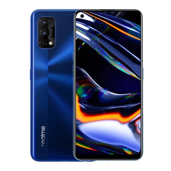 Realme 7 Pro, 8/128GB, blue, A osztály - használt, 12 hónap garancia