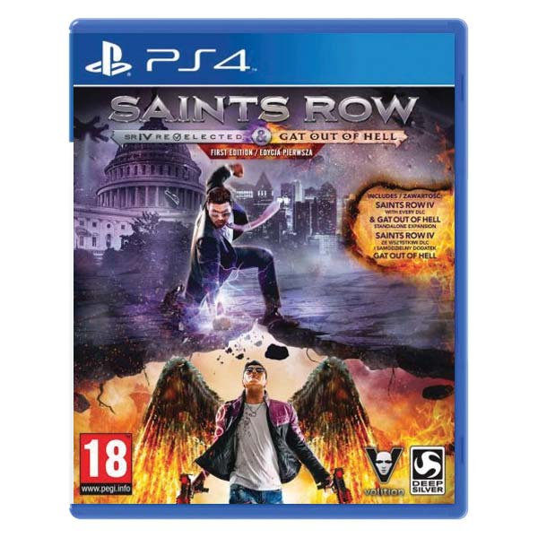 Saints Row 4: Re-Elected + Gat out of Hell (First Kiadás) [PS4] - BAZÁR (használt termék)