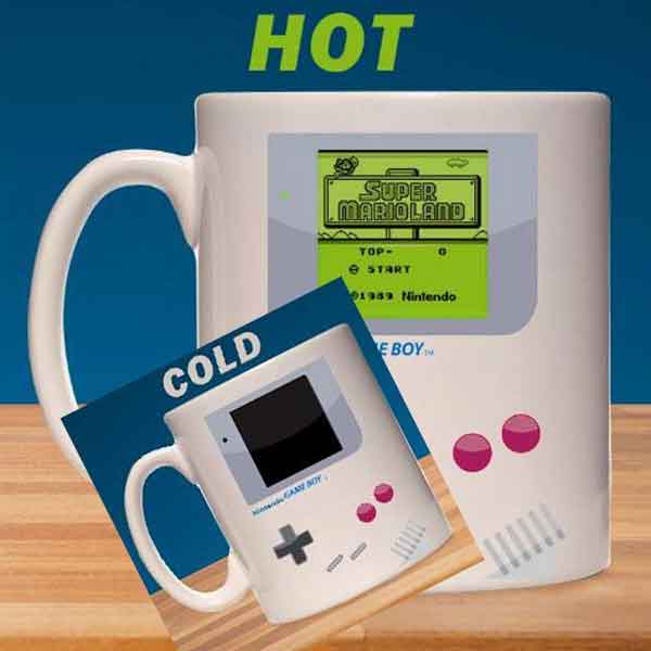 Bögre Nintendo Game Boy Heat Change Super Mario Land