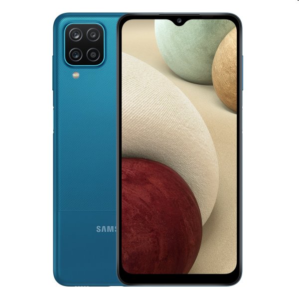 Samsung Galaxy A12 - A125F, 4/64GB, blue, C osztály - használt, 12 hónap garancia