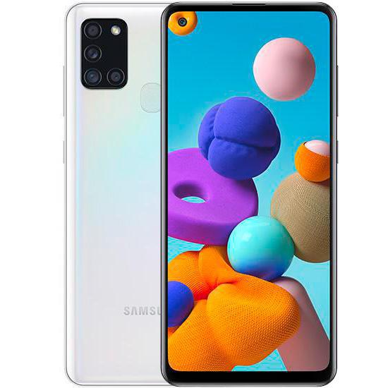 Samsung Galaxy A21s - A217F, 3/32GB, Dual SIM | White, A osztály - Használt, 12 hónap garancia