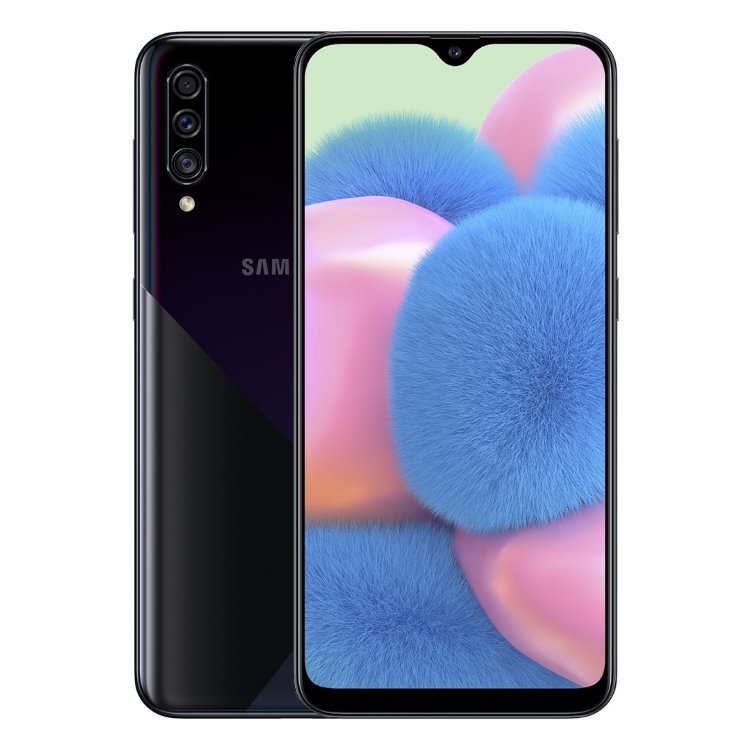 Samsung Galaxy A30s - A307F, 4/64GB, Dual SIM | Black, A osztály - használt, 12 hónap garancia