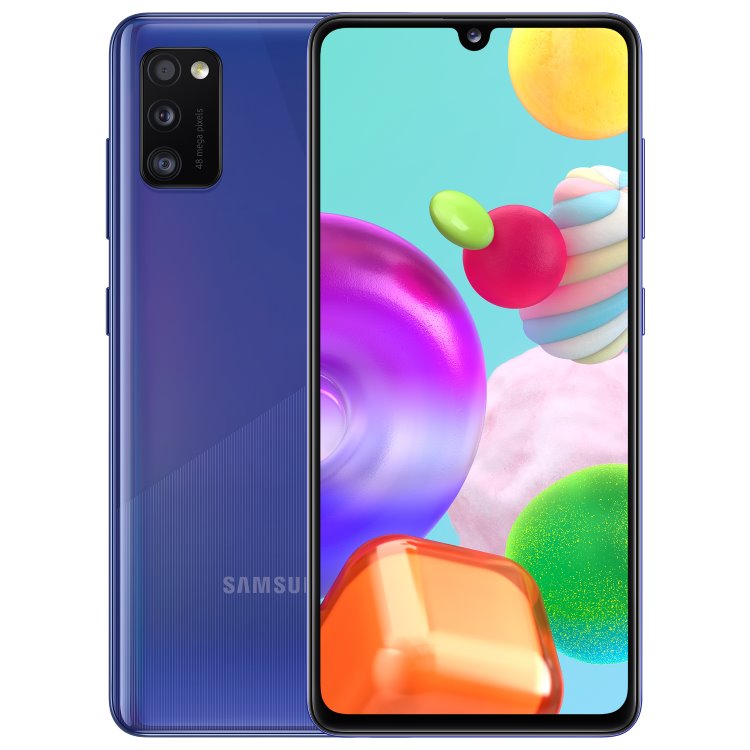 Samsung Galaxy A41 - A415F, 4/64GB, Dual SIM | Blue, B osztály - használt, 12 hónap garancia