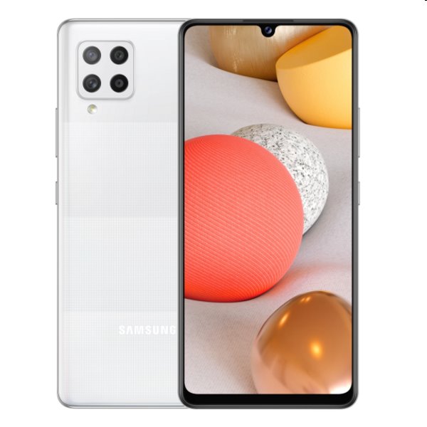 Samsung Galaxy A42 5G - A426B, Dual SIM, 4/128GB, white - EU disztribúció