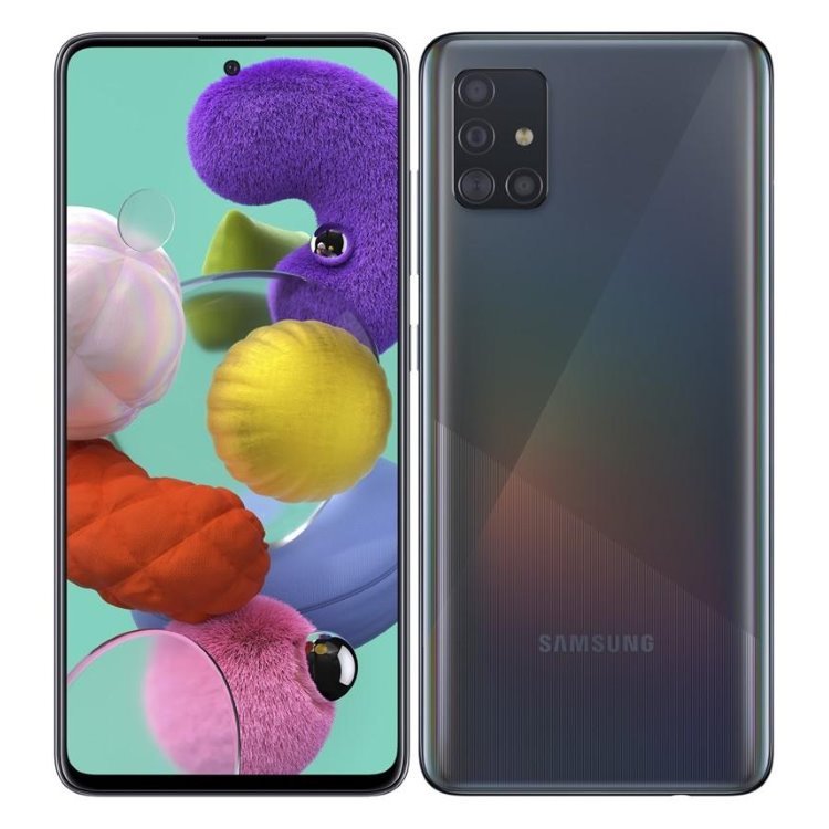 Samsung Galaxy A51 - A515F, 4/128GB, Dual SIM | Black, C osztály - Használt, 12 hónap garancia