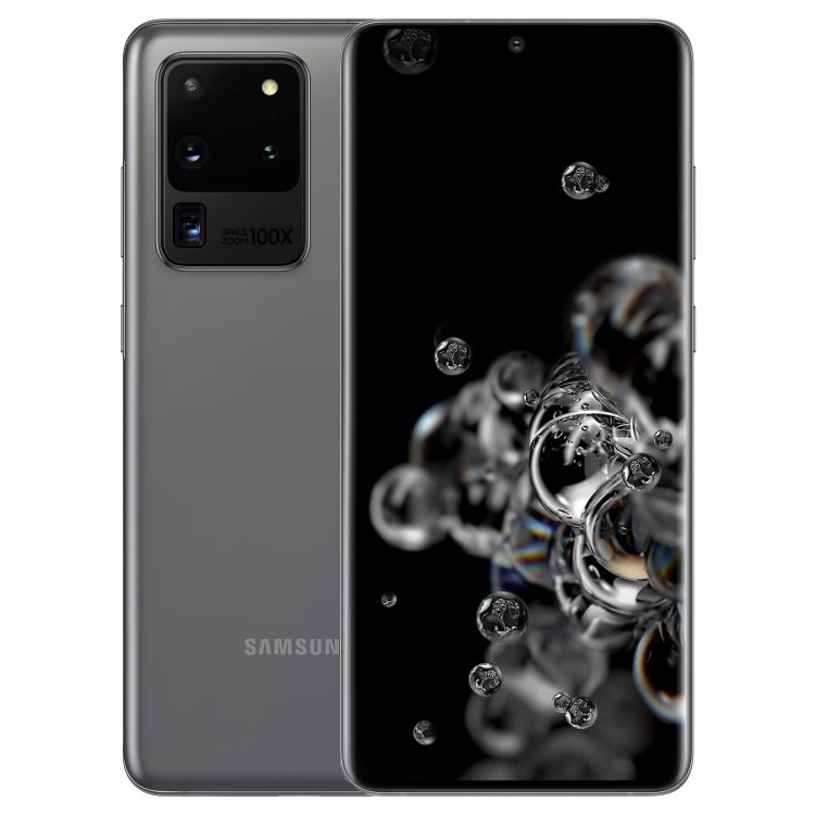 Samsung Galaxy S20 Ultra 5G - G988F, Dual SIM, 12/128GB, cosmic grey - EU disztribúció