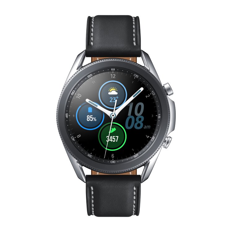 Samsung Galaxy Watch3 SM-R845 LTE, 45mm, Silver, A osztály - használt, 12 hónap garancia