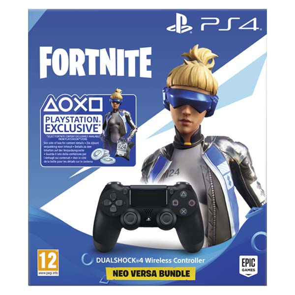 Sony DualShock 4 Wireless Controller v2, jet black (Fortnite Bundle) - OPENBOX (bontott csomagolás s plnou zárukou)