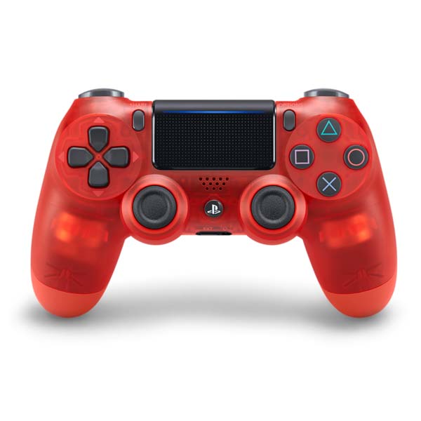 Sony DualShock 4 Vezeték nélküli Vezérlő v2, translucent red - Használt termék, 12 hónap garancia