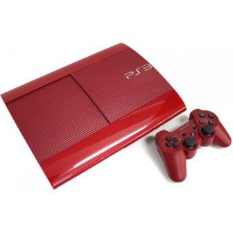 Sony PlayStation 3 500GB Super Slim, garnet red - Használt termék, 12 hónap garancia