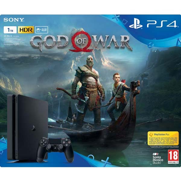 Sony PlayStation 4 Slim 1TB + God of War HU