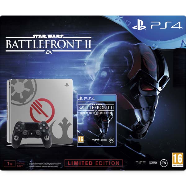 Sony PlayStation 4 Slim 1TB (Limitált Kiadás) + Star Wars: Battlefront 2 (Elite Trooper Deluxe Kiadás)