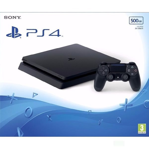 Sony PlayStation 4 Slim 500GB, jet black - BAZÁR (használt termék , 12 hónap garancia)