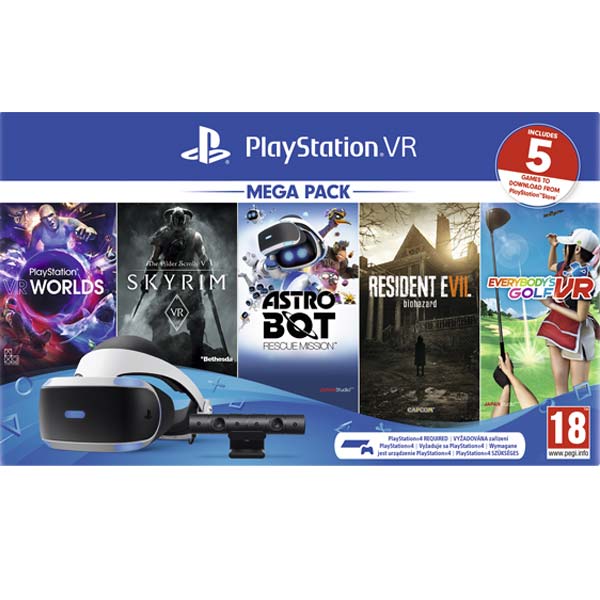 Sony PlayStation VR V2 (Mega Pack) + Sony PlayStation 4 Camera - OPENBOX (Rozbalený tovar s plnou zárukou)
