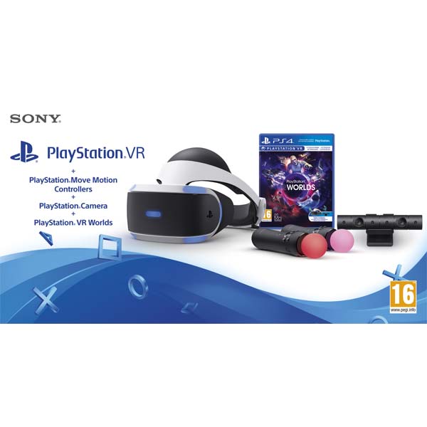 Sony PlayStation VR V2 + PS 4 Camera + Sony PS Move Twin Pack + VR Worlds - OPENBOX (Bontott csomagolás teljes garanciával)