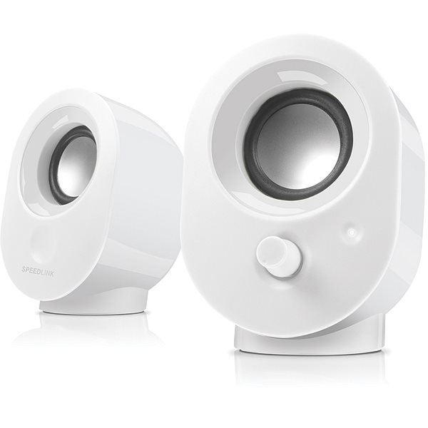 Speed-Link Snappy Stereo Speakers, white