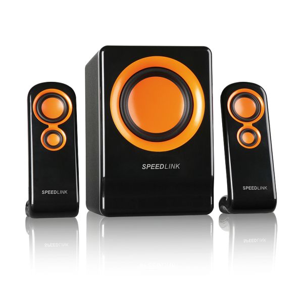 Speed-Link Vivente 2.1 Subwoofer System, black-orange Speed-Link Vivente 2.1 Subwoofer System, black-orange