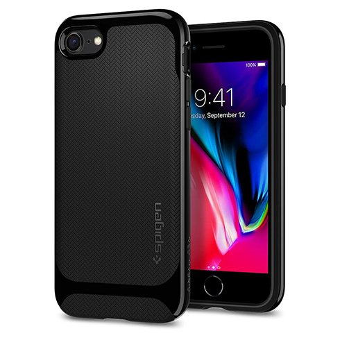 Spigen tok Neo Hybrid Herringbone  iPhone 8/SE 2020 - Black