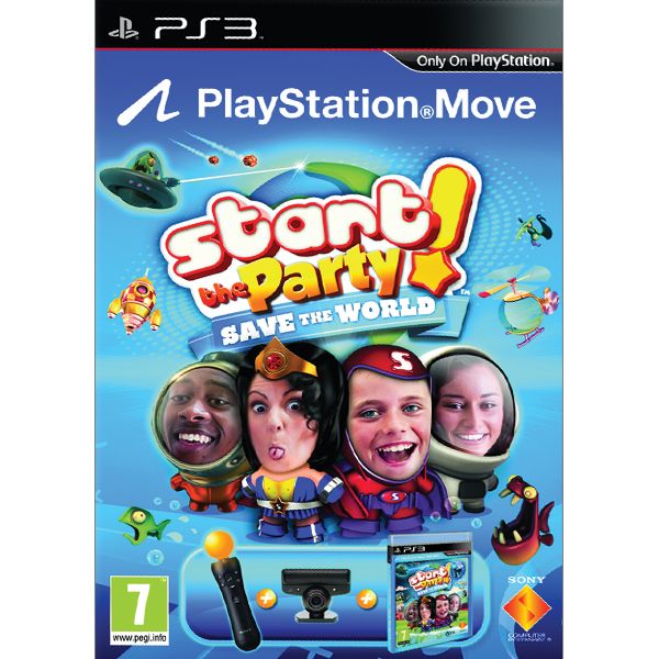 Start the Party! Save to World + Sony playstation Move Starter Pack -PS3 - BAZÁR (használt termék)