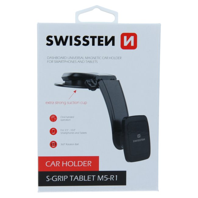 Swissten mágneses tablettartó S-Grip műszerfalra akciós termékkép 1