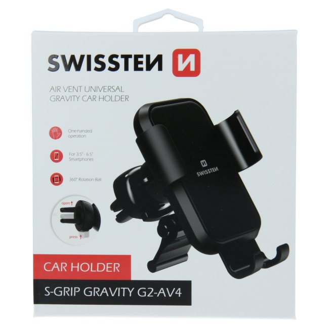 Swissten univerzális tartó S-Grip G2-AV4 szellőzőbe Swissten univerzális tartó S-Grip G2-AV4 szellőzőbe