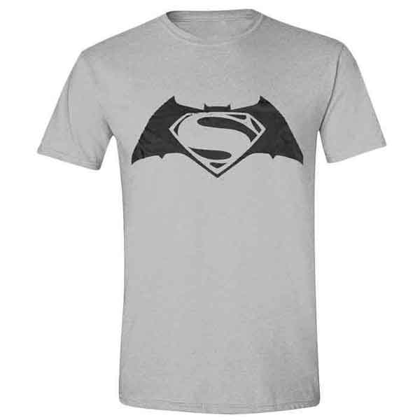 Póló Batman vs. Superman Logo Grey Melange L