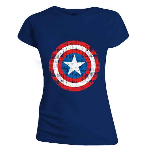 Póló Captain America Shield Women Navy M