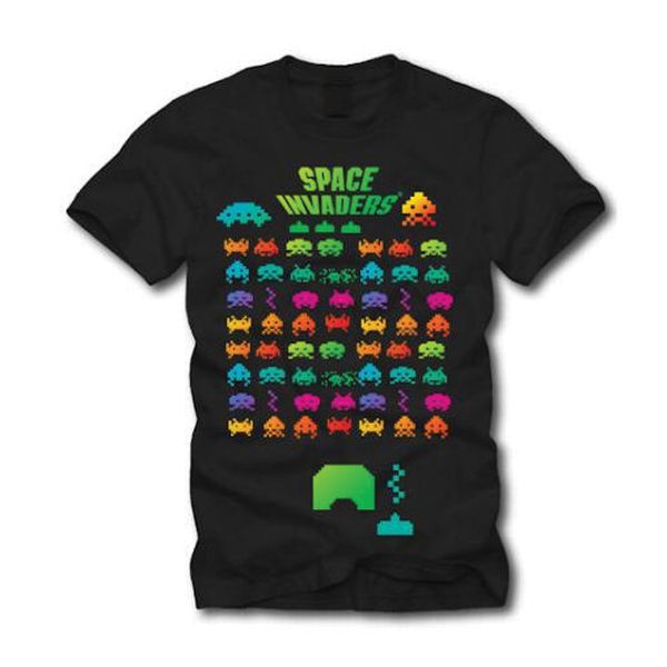 Póló - Space Invaders Multi Coloured, Xlarge