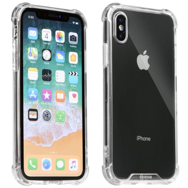 Ultravékony ellenálló tok Jelly Roar Xiaomi Redmi 6, Transparent Ultravékony ellenálló tok Jelly Roar Xiaomi Redmi 6, Transparent