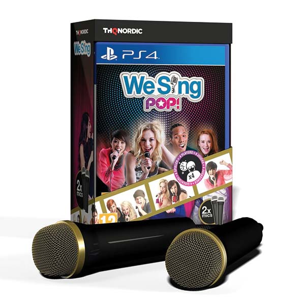 We Sing Pop! + 2 mikrofon (Microphone Bundle) [PS4] - BAZÁR (használt termék)